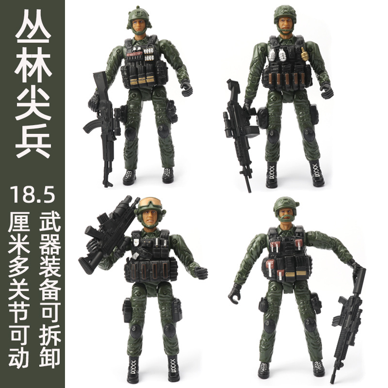 Soldats de la jungle de 4 à 185 cm
