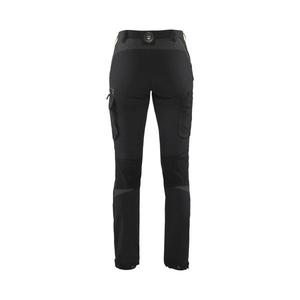 BLAKLADER - 712216459933D20 Pantalones de servicio elásticos en 4 direcciones para mujer Negro/Amarillo-PANTALÓN DE TRABAJO EAN 7330509728833 - Product Image 2