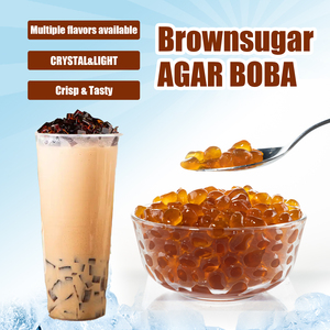 Muestra <span class=keywords><strong>Gratis</strong></span> <span class=keywords><strong>de</strong></span> Bolas <span class=keywords><strong>de</strong></span> Konjac <span class=keywords><strong>de</strong></span> Azúcar Moreno Cristalizado, Listas para Comer, para Té Boba con Leche y Bebidas Frappé, Venta al por Mayor en Bolsa - Product Image 3