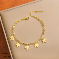 Bracelet Pendentif Cœur en Zircon en Acier Inoxydable Plaqué Or 18 carats de Haute Qualité et Résistant au Ternissement pour Femme