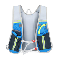Gilet de cyclisme en plein air sac à dos de sport d'hydratation gilet de fermeture à glissière portable pour l'escalade