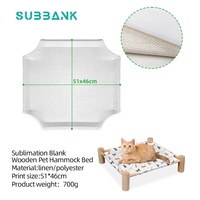 Subbank Hamac mural pour chat en bois sculpté écologique, design lapin mignon, gain de place, décoration d'intérieur, lit pour animaux de compagnie