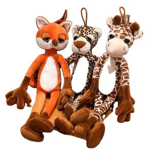 Animaux en peluche super doux à longues pattes, singe en peluche à longues bras, lion, tigre, lapin, renard, éléphant en peluche à longues bras - Product Image 1
