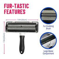 Amovible réutilisable, rouleau nettoyant pour poils de chiens et chats. Peigne brosse pour épilateur, nettoyage de peluches et a