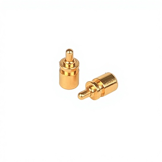POGO PIN Retractable Spring Design Test Contact Probes Gold Finish Head 2.5mm Diameter 3mm Height Model JGS for Pin Testing