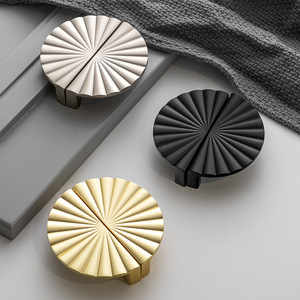 Modern Minimalist Cabinet Door <b>Handles</b> Round Zinc Alloy Durable Wardrobe Furniture <b>Handle</b> And Knob - Product Image 1