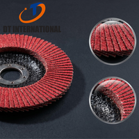 Disque abrasif Dongtai 4" 100mm en alumine céramique, disque à lamelles avec support en fibre de verre, grains P40 P60 P80, pour polissage de métaux, meules de ponçage OEM