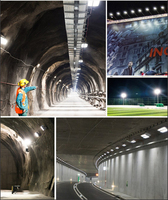 Aixuan Lumière de tunnel haute puissance Ip65 Module extérieur 100W 200W 300W 400W 500W 600W Projecteur de tunnel modulaire à LED