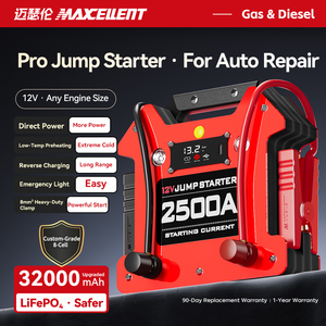 Avviatore d'<span class=keywords><strong>Emergenza</strong></span> Portatile per Auto ad Alta Potenza 32000mAh, <span class=keywords><strong>Booster</strong></span> Batteria Heavy Duty con Corrente <span class=keywords><strong>di</strong></span> Picco 2500A e Schermo Digitale per Camion - Product Image 3