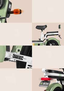 Scooter elettrico da corsa SAIGE, motociclette SAIGE con due ruote anteriori, bicicletta a energia solare - Product Image 3