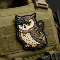 Patch décoratif créatif pour vêtements, à coudre, en silicone, caoutchouc, PVC, motif floral, pour chapeaux, avec support auto-agrippant personnalisé