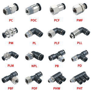 Conectores Neumáticos de Latón QC PC/POC/PCF/<span class=keywords><strong>PMF</strong></span>/PM/PL/PLF/PLL para Mangueras de Aire, Conexiones Rápidas - Product Image 1