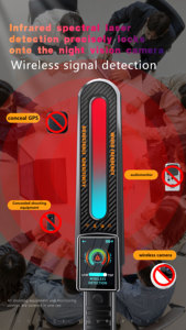 Detector de Espías F999, Detección de Señales Inalámbricas, Infrarrojas, Magnéticas y de Lentes para Cámaras Ocultas, Localizador GPS, Escáner de Seguridad Portátil - Product Image 4