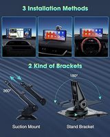 Pantalla CarPlay para coche Compatible con CarPlay y Android Auto Dash Mount Pantalla táctil de 9 pulgadas Estéreo portátil para coche
