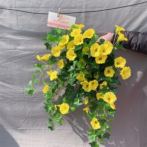 Flor colgante de <span class=keywords><strong>trompeta</strong></span> de petunia púrpura, flor artificial de seda Morning <span class=keywords><strong>Glory</strong></span> para fines decorativos - Product Image 4