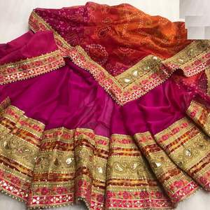 ผ้าชีฟองพิมพ์ลายสำหรับผู้หญิงผ้าชีฟองเนื้อนุ่มพิมพ์ลาย goti จากนักออกแบบที่มีคุณภาพส่งออก - Product Image 4