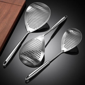 Cuillère à fentes en acier inoxydable 304 Jieyang, grande taille, pour nouilles, boulettes, viande, ustensile de cuisine domestique - Product Image 1