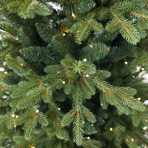 Высококачественная Классическая зеленая новогодняя елка, Лидер продаж, полная ПВХ, Смешанная искусственная Рождественская елка, подставка на шарнирах, полезная - Product Image 6