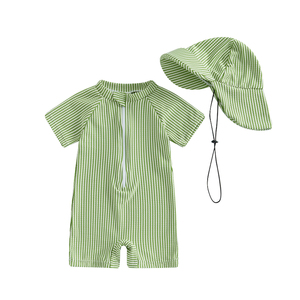 Traje <span class=keywords><strong>de</strong></span> <span class=keywords><strong>Baño</strong></span> <span class=keywords><strong>de</strong></span> Una Pieza Personalizado con Protección Solar UPF50+ <span class=keywords><strong>para</strong></span> Niños, Traje <span class=keywords><strong>de</strong></span> <span class=keywords><strong>Baño</strong></span> con Cremallera <span class=keywords><strong>para</strong></span> Bebés con Gorro y Mangas Cortas <span class=keywords><strong>para</strong></span> Niños - Product Image 3