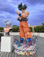 Figure d'action de film grandeur nature en résine de fibre de verre Dragon Ball Dessin animé Anime Résine Goku Sculpture