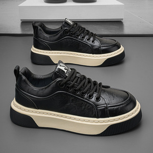 Nouvelles baskets de course basses noires respirantes à lacets pour l'automne – Tendance, polyvalentes, semelle souple, chaussures de sport décontractées - Product Image 2