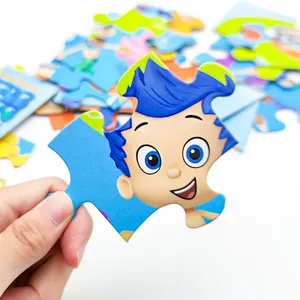 OEM कस्टम बच्चों के लिए कागज आरा पहेली बड़ा टुकड़ा पहेली बच्चा खिलौना बच्चों उपहार मस्तिष्क खेल