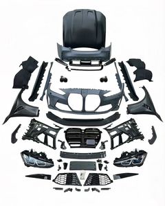 Kit Carrozzeria per <span class=keywords><strong>BMW</strong></span> <span class=keywords><strong>Serie</strong></span> 4 F32 F33 F36 2014-2020, Aggiornamento allo Stile M4 G82 G83, Paraurti Anteriore, Diffusore Posteriore, Griglia, Fari, Cofano - Product Image 2