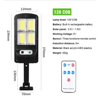 Moonso — éclairage d'extérieur à Led solaire sans fil, 3 Modes d'éclairage, du crépuscule à l'aurore, capteur de mouvement, lampe de rue avec télécommande
