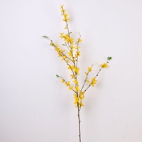 Fleurs artificielles en soie de type Forsythia pour la décoration de mariage et de la maison