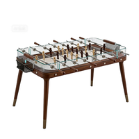Table de baby-foot professionnelle de luxe, jeu de football de table, acier inoxydable, acrylique, bois, couleur personnalisable, baby-foot standard, commercial
