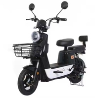Scooter électrique en gros, vélo électrique 48V 12/20Ah 350W/500W, 2 roues, moteur sans balais numérique à longue portée pour adultes