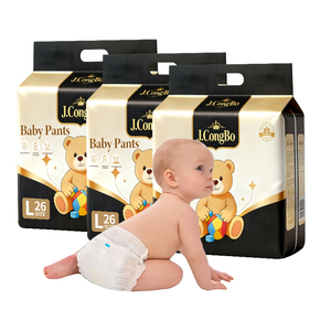Sampel Gratis Harga Terjangkau Celana Popok Bayi Bentuk U Bernapas Ultra Lembut Super Serap Pencegah Kebocoran 3D ISO9001 - Product Image 1