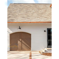 Porte de garage LongTai en aluminium imitation bois, luxe discret, panneau uni