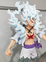 Statue officielle de Luffy de One Piece, figurine d'anime, statue de Nika Luffy en fibre de verre pour les fans et les collectionneurs