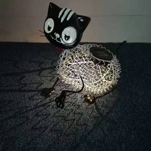 Solar Garden Cat <b>Light</b> <b>LED</b> Outdoor Decoration Water Resistant Free Standing Mono Si Solar Cell Included - Product Image 5