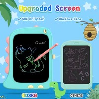Tablette d'écriture LCD 8,5 pouces pour enfants, motif dinosaure vert, jouet de dessin effaçable en plastique – Meilleure vente