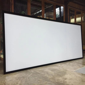 Écran de projection de cinéma maison à cadre fixe de 92 à 250 pouces Écran de projection de cinéma vidéo transparent à son perforé blanc Ultra HD - Product Image 1