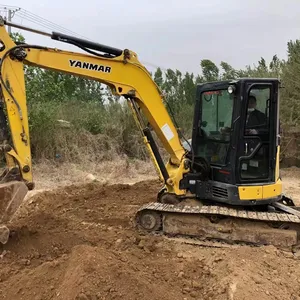 Второй ручной VIO55-6 мини-гусеничный экскаватор для YANMAR хорошее состояние низкая цена со стандартным ведром со стандартной стрелой