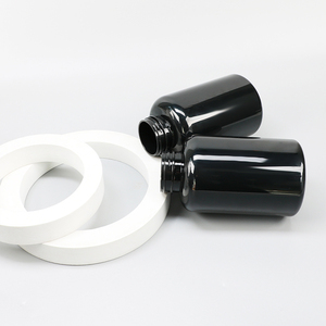 Healthcare Supplement Container Custom Vitamin Round <b>Bottle</b> 500ml Pet <b>Empty</b> Black Medicine Capsule Pill <b>Bottle</b> With Screw Cap - Product Image 3