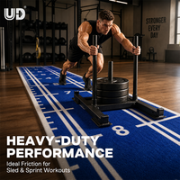 Revêtement de sol synthétique Udine Performance pour fitness, antidérapant, pour entraînement fonctionnel, piste de vitesse, prix usine, vente en gros