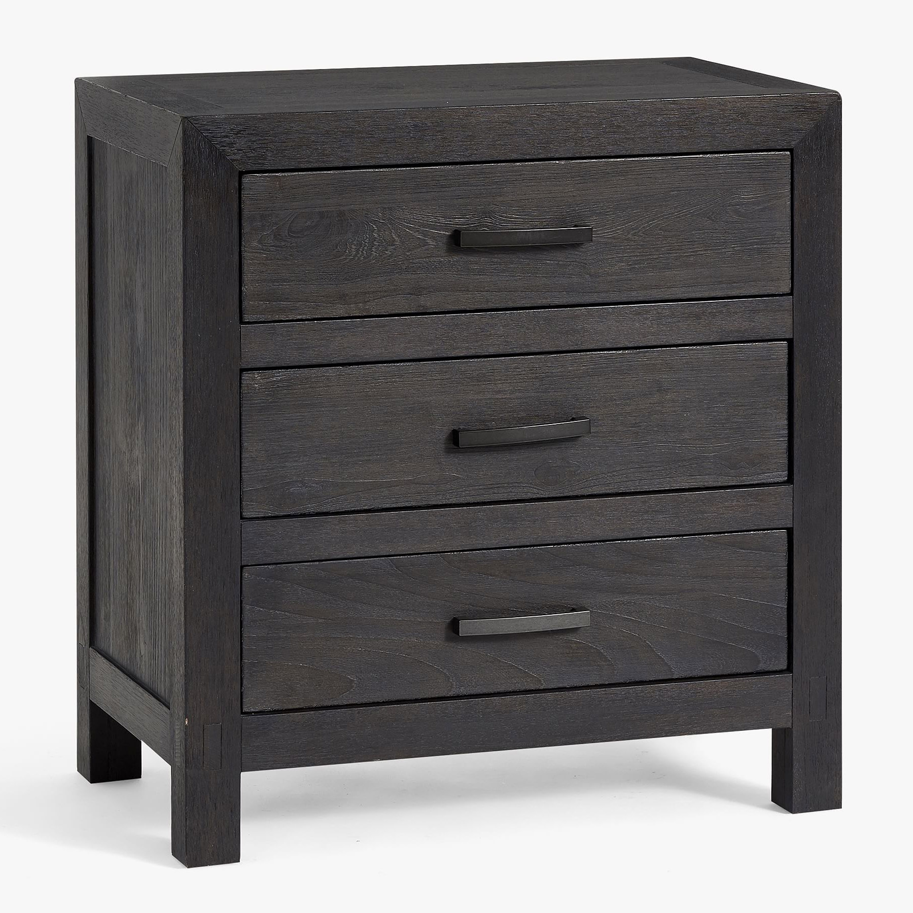 Modern solid wood custom bed side 3 drawer bedside cabinet table wooden nightstands for bedroom
