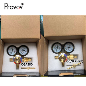 Kit Regulador de <span class=keywords><strong>Gas</strong></span> Nitrógeno N2 con Doble Manómetro, Rango de Presión de Entrega de 0-600 psi, Conexión de Salida Macho SAE de 1/4'', Entrada CGA580 - Product Image 5