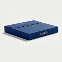 Boîte cadeau de luxe personnalisée pour foulard en soie et accessoires de mode, emballage de boutique haut de gamme avec fermeture à cordon