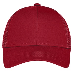 Gorra Trucker Roja de Malla, 6 Paneles, Cierre Trasero Ajustable, Unisex, Casual, para Exteriores, Estilo Primavera-Verano - Product Image 2
