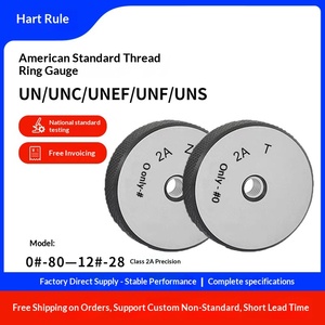 Amerikan Standart Hassasiyetli Diş Halkası Ölçüsü Geçmeli/Geçmeyen 2A 7/16 1/2 9/16-14-16-18-20-24-28-32 - Product Image 3