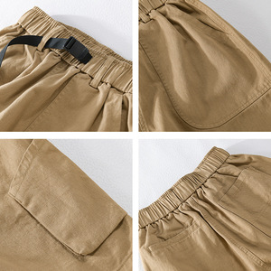Nouvel ensemble de vêtements d'été pour garçon, <span class=keywords><strong>chemise</strong></span> rayée sans manches, short vert - Product Image 5