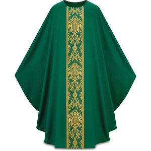 Casula <span class=keywords><strong>da</strong></span> Sacerdote per <span class=keywords><strong>Uomo</strong></span>, Abito Vintage <span class=keywords><strong>da</strong></span> Celebrante, Mantello, Tonaca, Paramento in Bianco, Rosso, Verde, Viola - Product Image 4