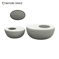 Grand pot de fleurs en fibre de verre de style européen rétro, décoration de jardin et de maison, écologique, durable, couleur personnalisée, emballage en carton