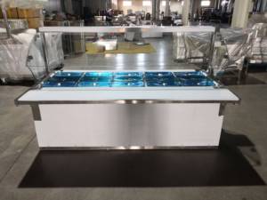 <span class=keywords><strong>Scaldavivande</strong></span> <span class=keywords><strong>Elettrico</strong></span> in Acciaio Inox da 220V con Coperchio in Vetro per Esposizione Buffet Ristorante - Product Image 2