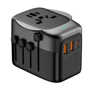USB ve tip-c elektrik adaptörü güç şarj adaptörleri ile evrensel adaptör şarj uluslararası seyahat adaptörü